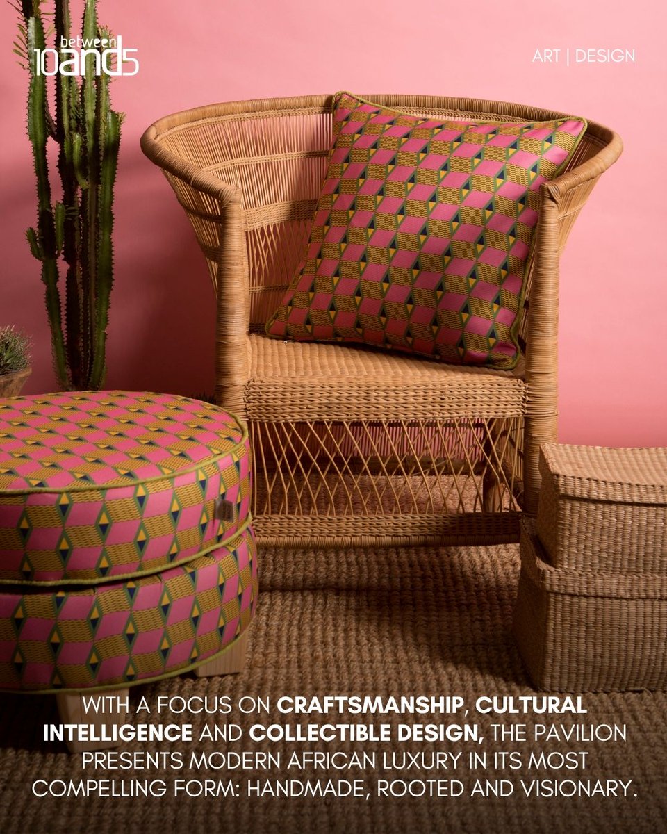10and5's tweet image. The Future of African Luxury Is Handmade.
The Capitec handmadeAFRICA Pavilion @capitec_handmadeafrica makes its highly anticipated Johannesburg debut at Decorex @decorexafrica Joburg, 24–27 July.