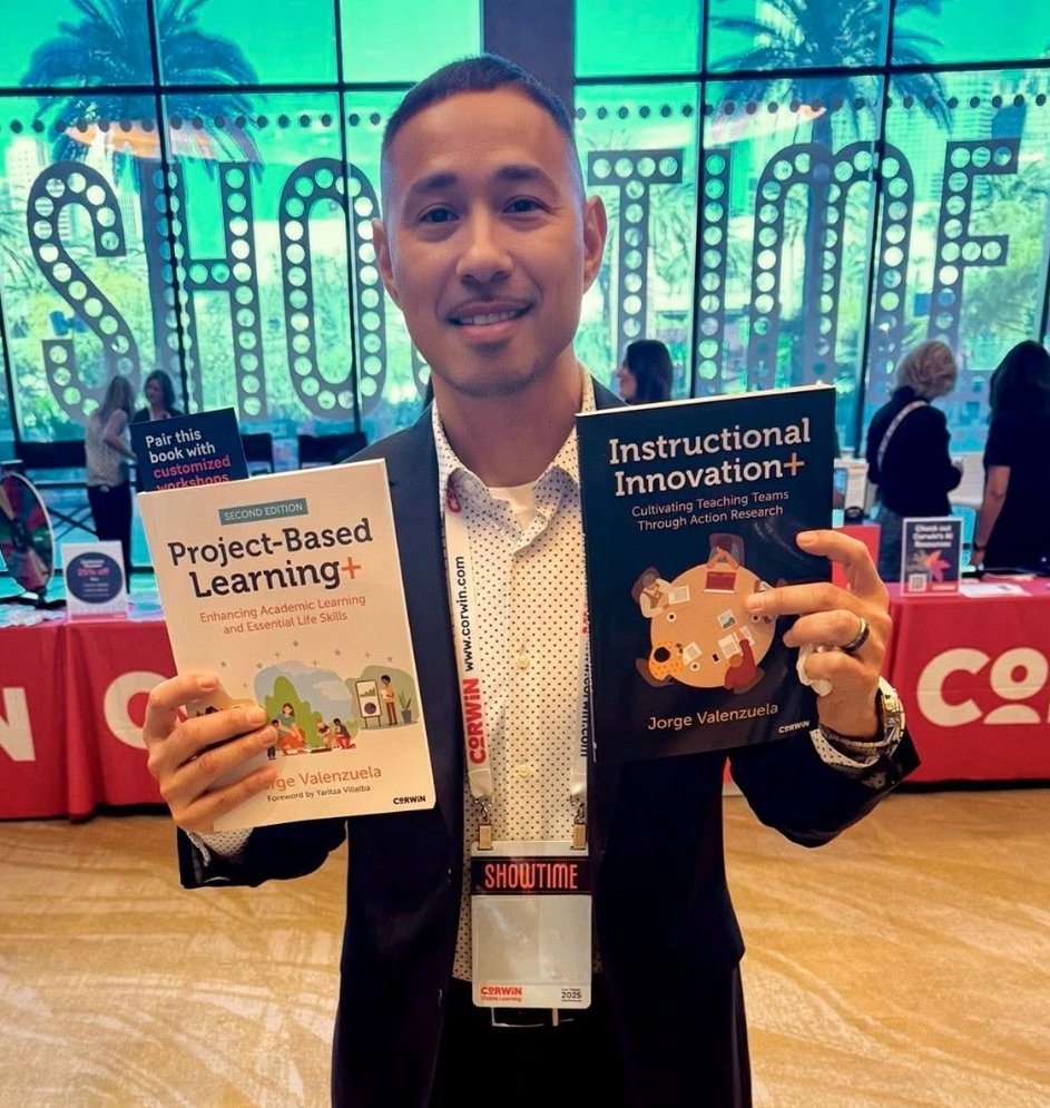 JorgeDoesPBL's tweet image. I finally got to hold my NEW book, Project Based Learning+!
#AVL2025