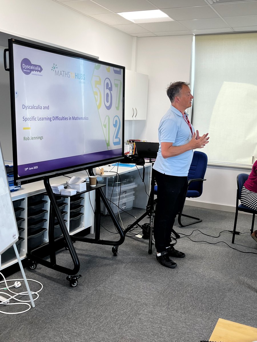 Maths Subject Leads met this summer to explore managing workload &amp; using AI in maths teaching. Big thanks to Alan Stupple &amp; Jenny Murray for leading. Rob Jennings (Dyscalculia Network) joined to share insights on SEND. Great discussions &amp; golden nuggets all round! 
#Dyscalculia