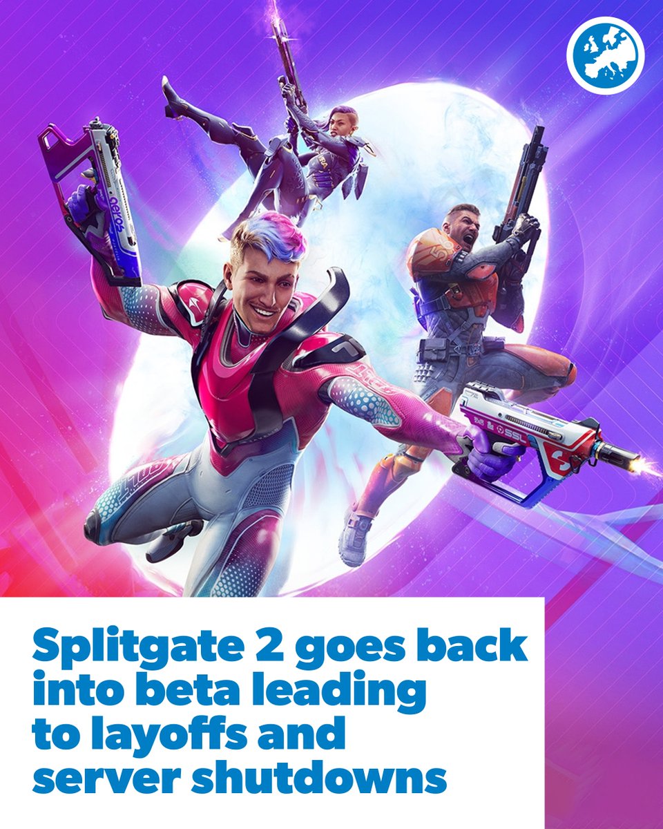eurogamer's tweet image. 1047 Games are putting Splitgate 2 back into the beta box. Not only that, the studio is also taking the original Splitgate offline and laying off members of staff. bit.ly/3UplasS