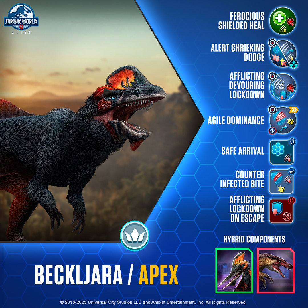 JWorldAlive's tweet image. 🦖 A new dinosaur has been discovered in Jurassic World Alive! Play to collect and add them to your team.

▶ ludia.gg/JWA25_723