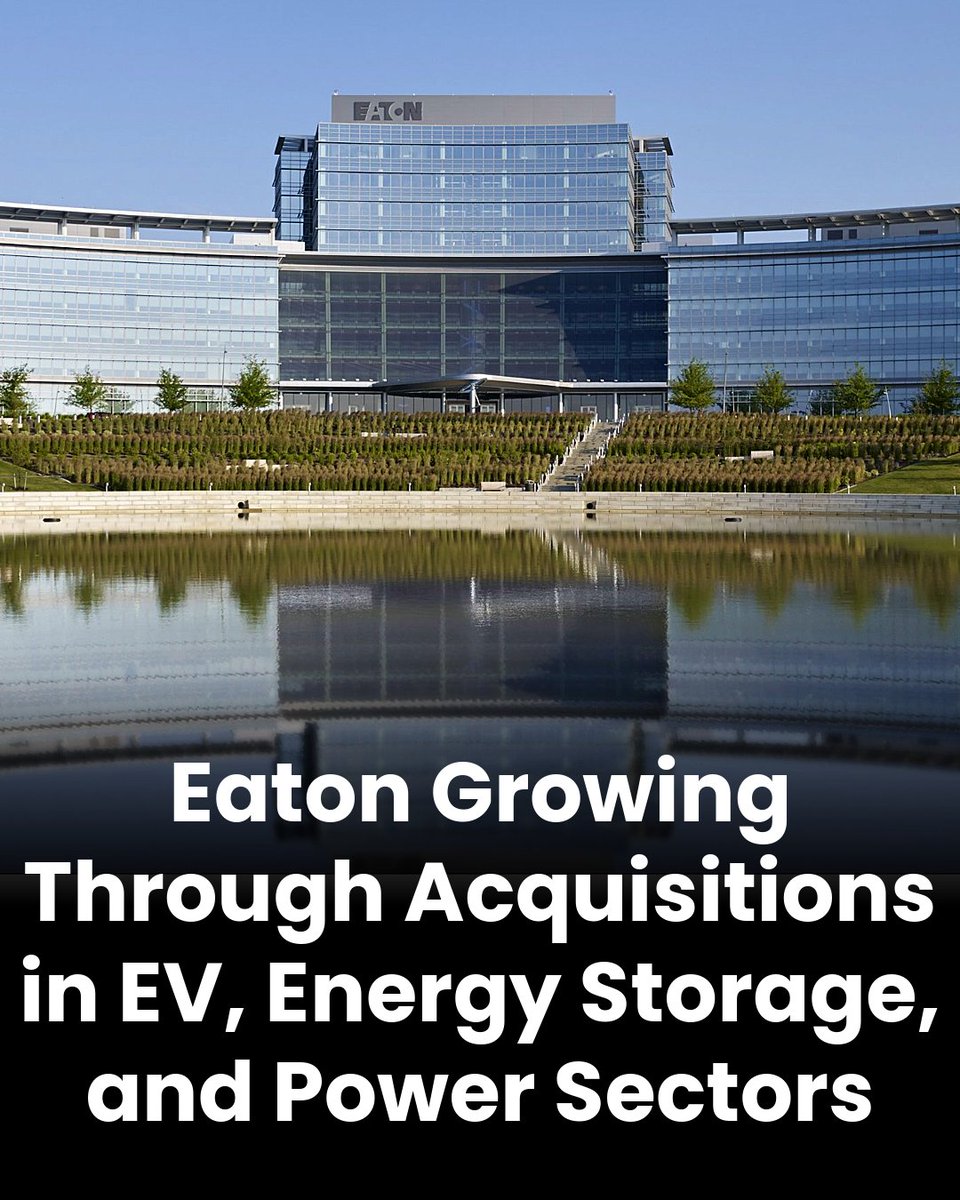 GreaterCLE's tweet image. Eaton, the global power management company with HQ in #GreaterCLE has been acquiring companies to expand offerings in the EV, data center, & aerospace sectors. Recent deals include Resilient Power Systems, Ultra PCS Ltd. of England, and Fibrebond Corp.
🔗 crainscleveland.com/manufacturing/…