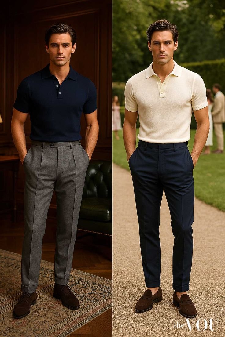 Style Knitted Polo Shirts for an Old Money Look