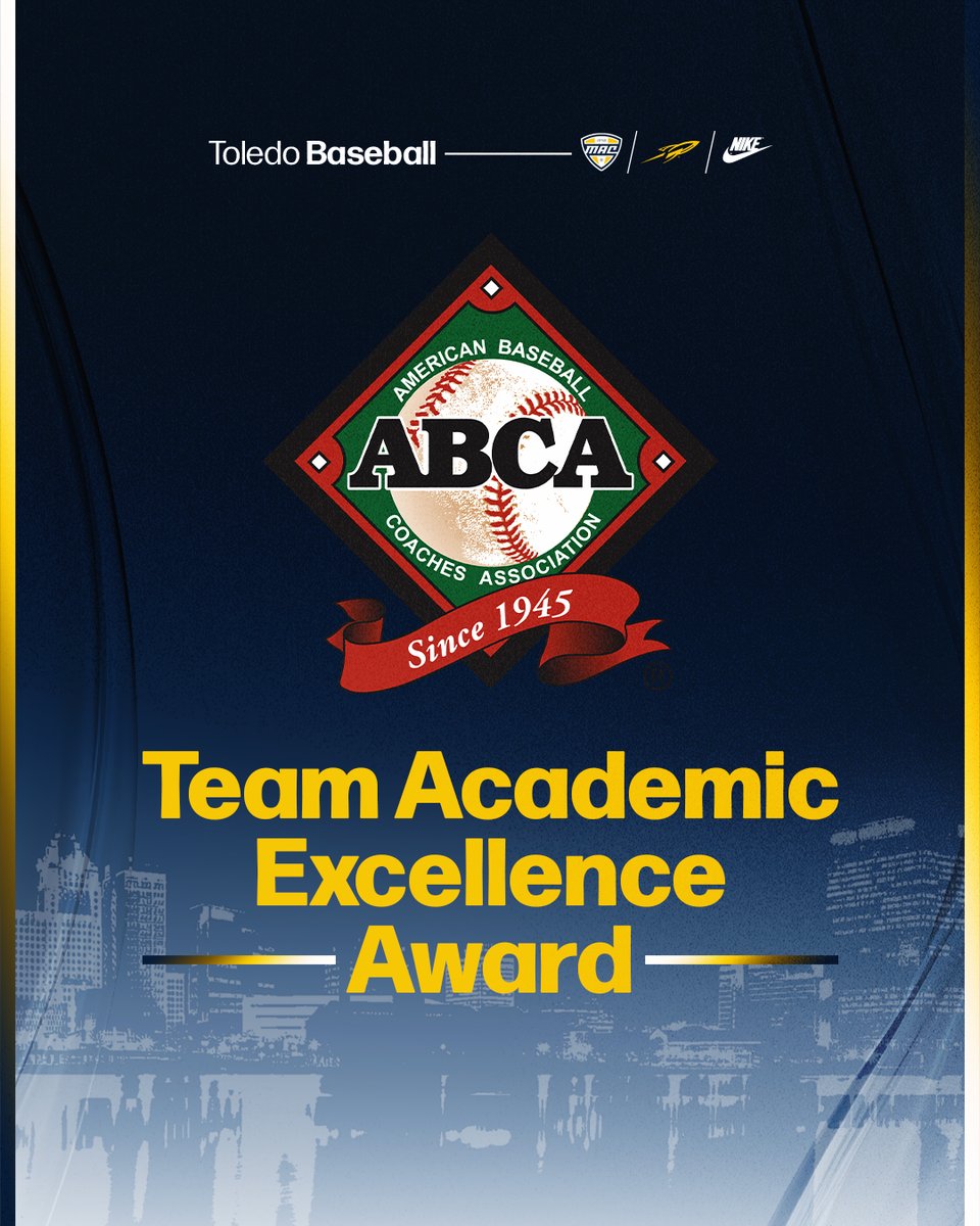 ToledoBaseball's tweet image. For the fourth-straight year, Toledo has earned the ABCA Team Academic Excellence Award! 🚀📚

📰 tinyurl.com/2chduvt3

#TeamToledo