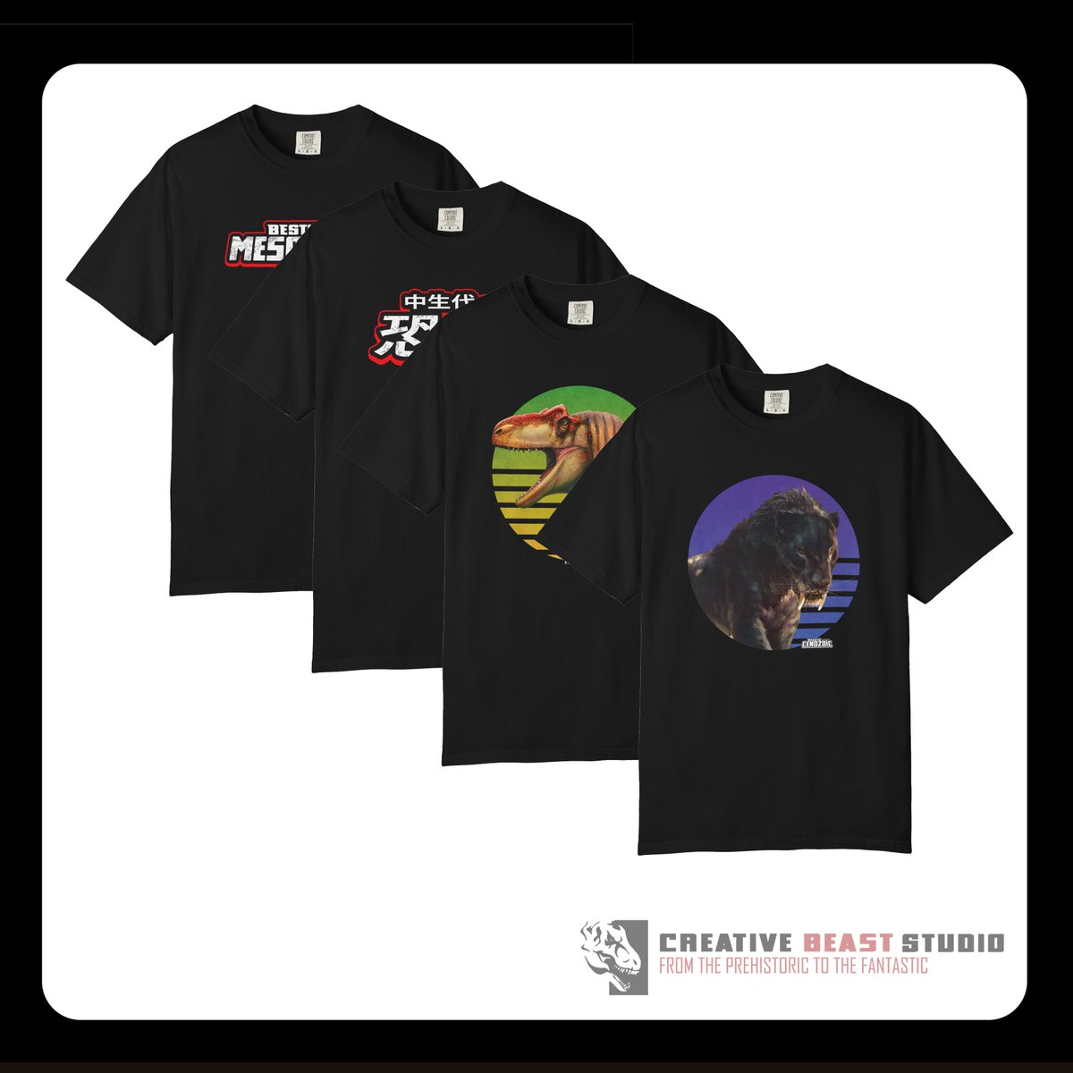 Beast_SculptKit's tweet image. MERCH STORE UPDATE! We&apos;ve recently added more cool new designs to our merch store including Allosaurus, Smilodon and variations of our Beasts of the Mesozoic logo in Japanese and Spanish! creative-beast-studio.printify.me/category/all/1…