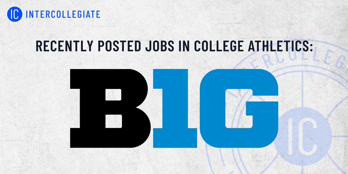 🚨 There are currently 106 jobs available in the Big Ten! 

In honor of Big Ten media days, we'll highlight some of the new jobs in the replies below ⤵️

View all jobs here ➡️ tinyurl.com/IChomepage