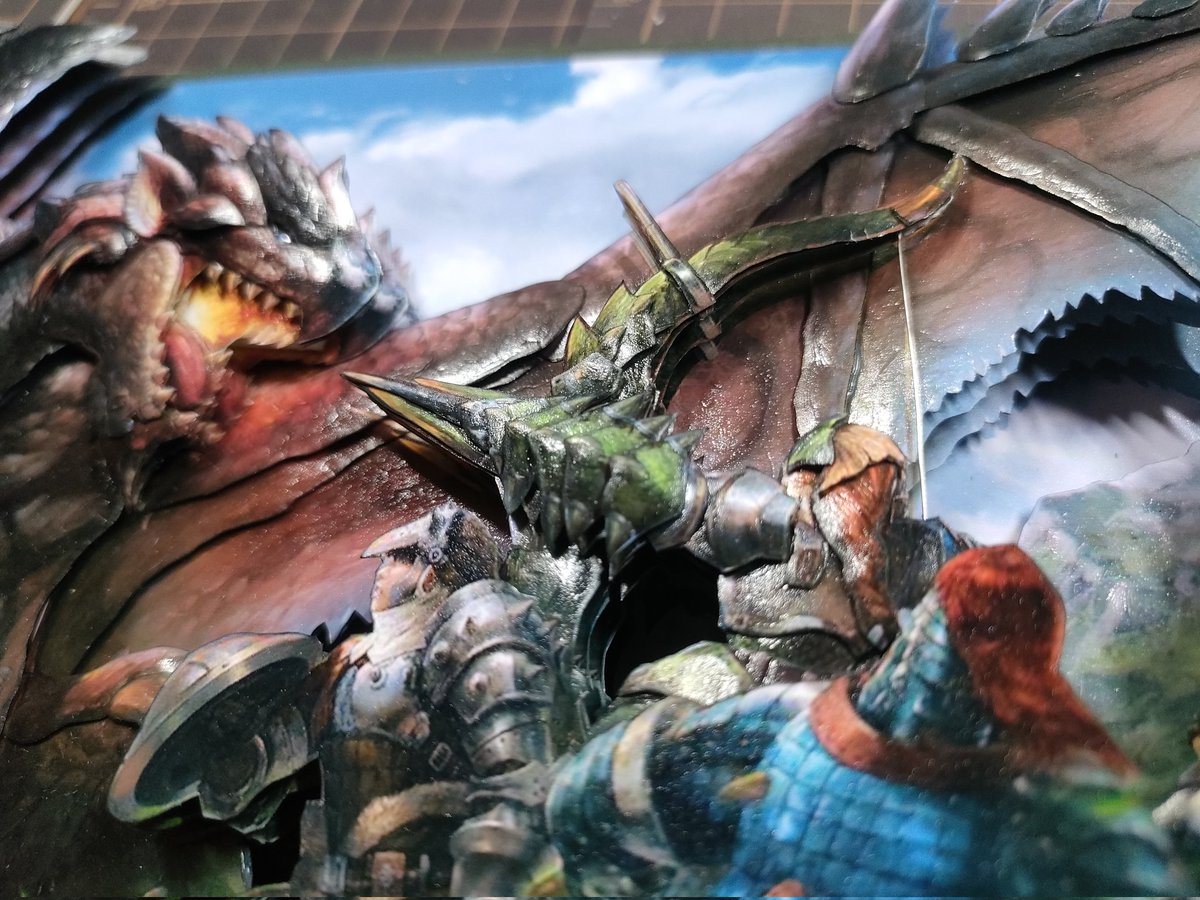 Jorge/Shadowbox Artist (@jorge_junjun) on Twitter photo 久しぶりに進捗。2人目のハンターができた。あと手前の2人のハンターで完成。
#モンスターハンター #シャドーボックス 久しぶりに進捗。2人目のハンターができた。あと手前の2人のハンターで完成。
#モンスターハンター #シャドーボックス