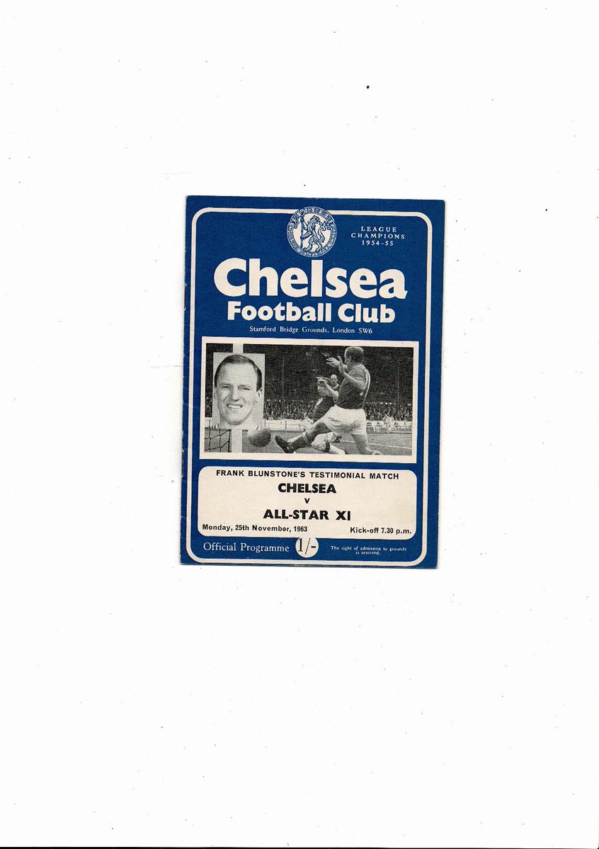 bobsprogrammes's tweet image. Chelsea v All Star X1 Frank Blunstone's Testimonial Football Programme 1963/64
£4.50 + Postage
Now available @ bobsprogs.com
@ChelseaFC @Chelseanewstalk @CFC_ChelseaFC @chelseafans @chelseafans