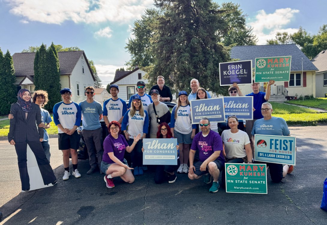National Democracy Summer School (@natldemsummer) on Twitter photo Democracy Summer Fellows with <a href="/IlhanMN/">Ilhan Omar</a> are spending their summer marching in parades, learning from Democratic leaders, and connecting with voters in every corner of MN-05 to energize voters and listen to their priorities. Go team! Democracy Summer Fellows with <a href="/IlhanMN/">Ilhan Omar</a> are spending their summer marching in parades, learning from Democratic leaders, and connecting with voters in every corner of MN-05 to energize voters and listen to their priorities. Go team!