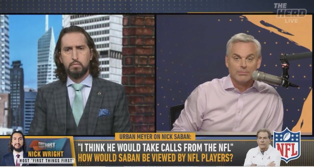 fangsbites's tweet image. Nick Wright believes Bengals could be attractive destination for Nick Saban dlvr.it/TM4QvB