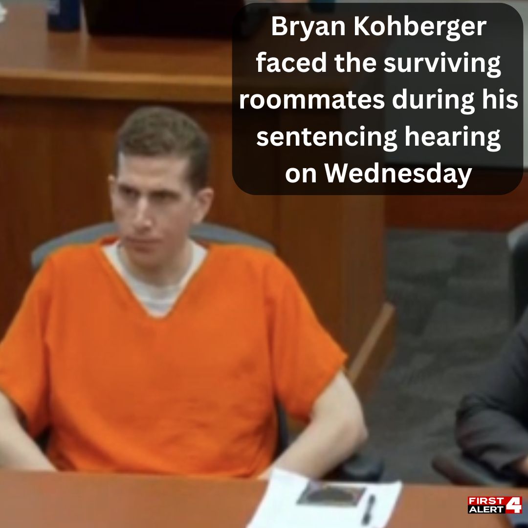 KMOV's tweet image. The man who pleaded guilty to murdering four University of Idaho students sat silently while the two surviving roommates addressed the court during his sentencing hearing on Wednesday
#Idaho4 #MoscowMurders #IdahoMurders #MadisonMogen #XanaKernodle #KayleeGoncalves #EthanChapin