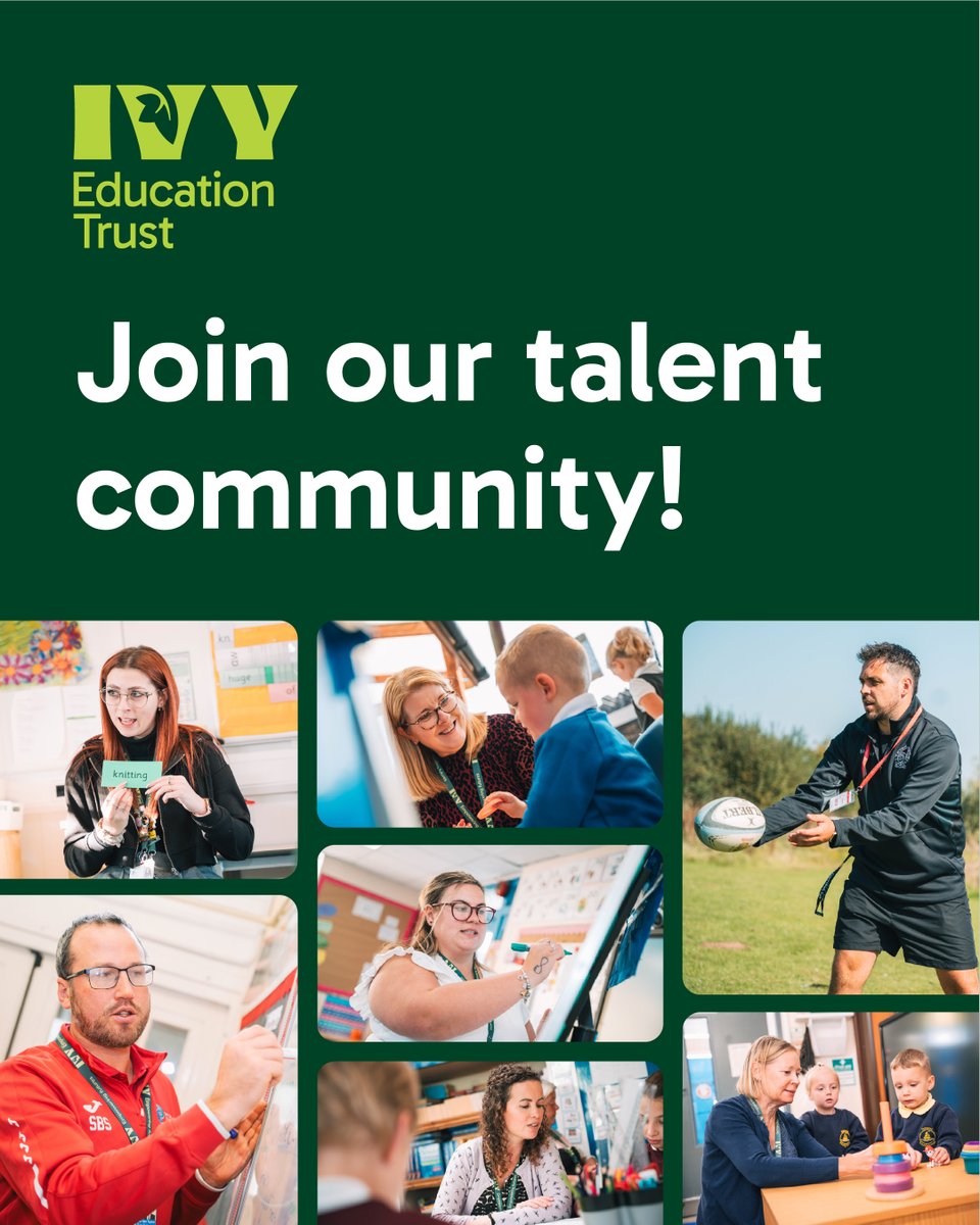 At Ivy Education Trust, we connect the right talent with the right opportunity. Sign up for our talent pool and be the first to hear about exciting opportunities, news, recruiting events, and more. Learn more: bit.ly/46syi7R.