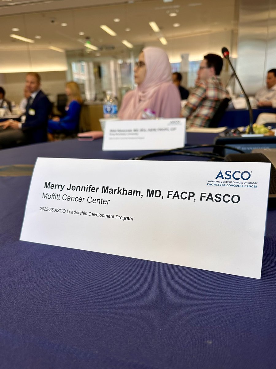 DrMarkham's tweet image. The first session of the 2025-2026 @ASCO Leadership Development Program cohort starts today. I’m thrilled to serve as a mentor again this year. It’s inspiring to get to work with such a talented group of participants and mentors - and the ASCO staff of course!