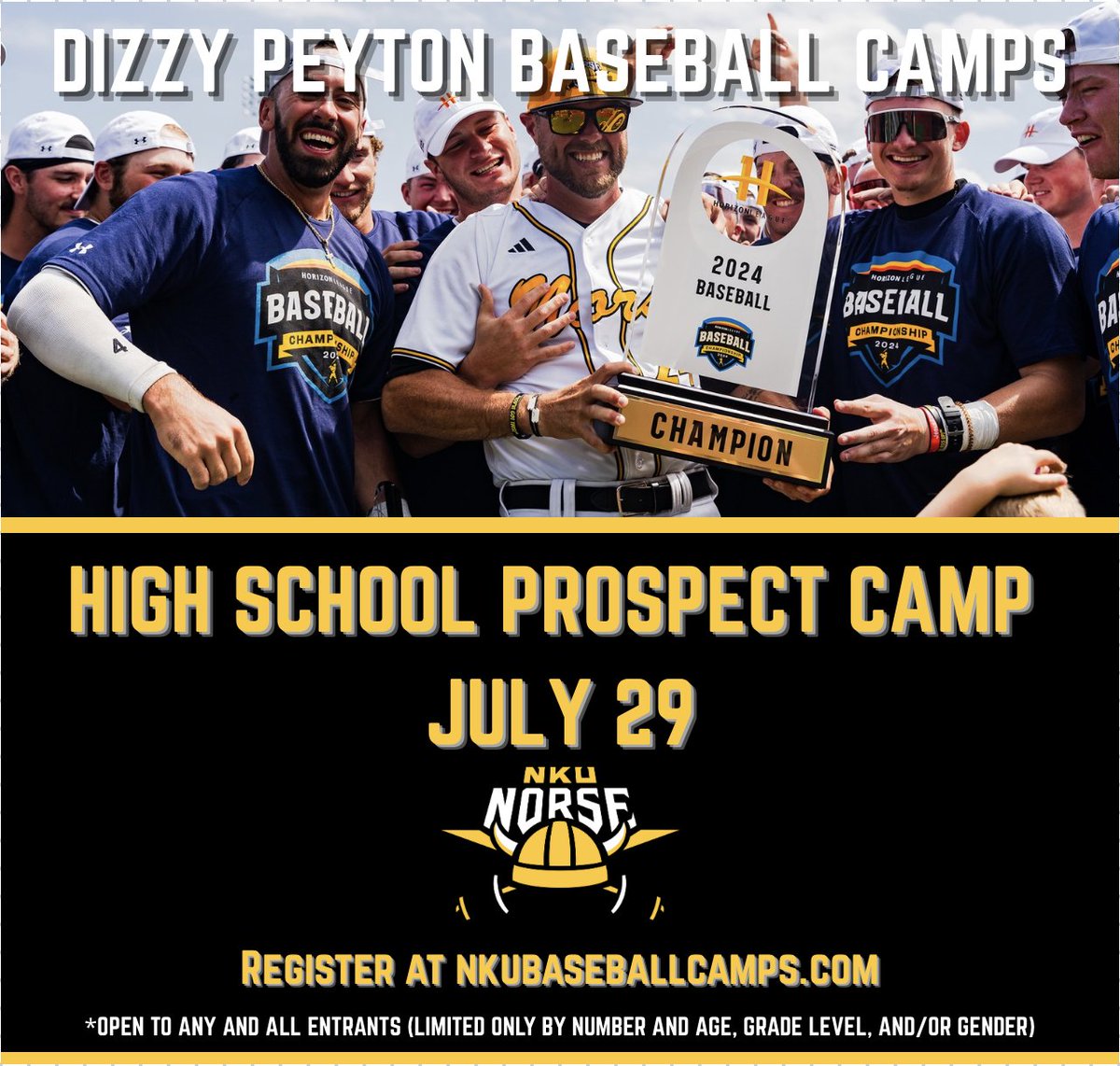 Last Call for our July Prospect Camp!
Register at nkubaseballcamps.com