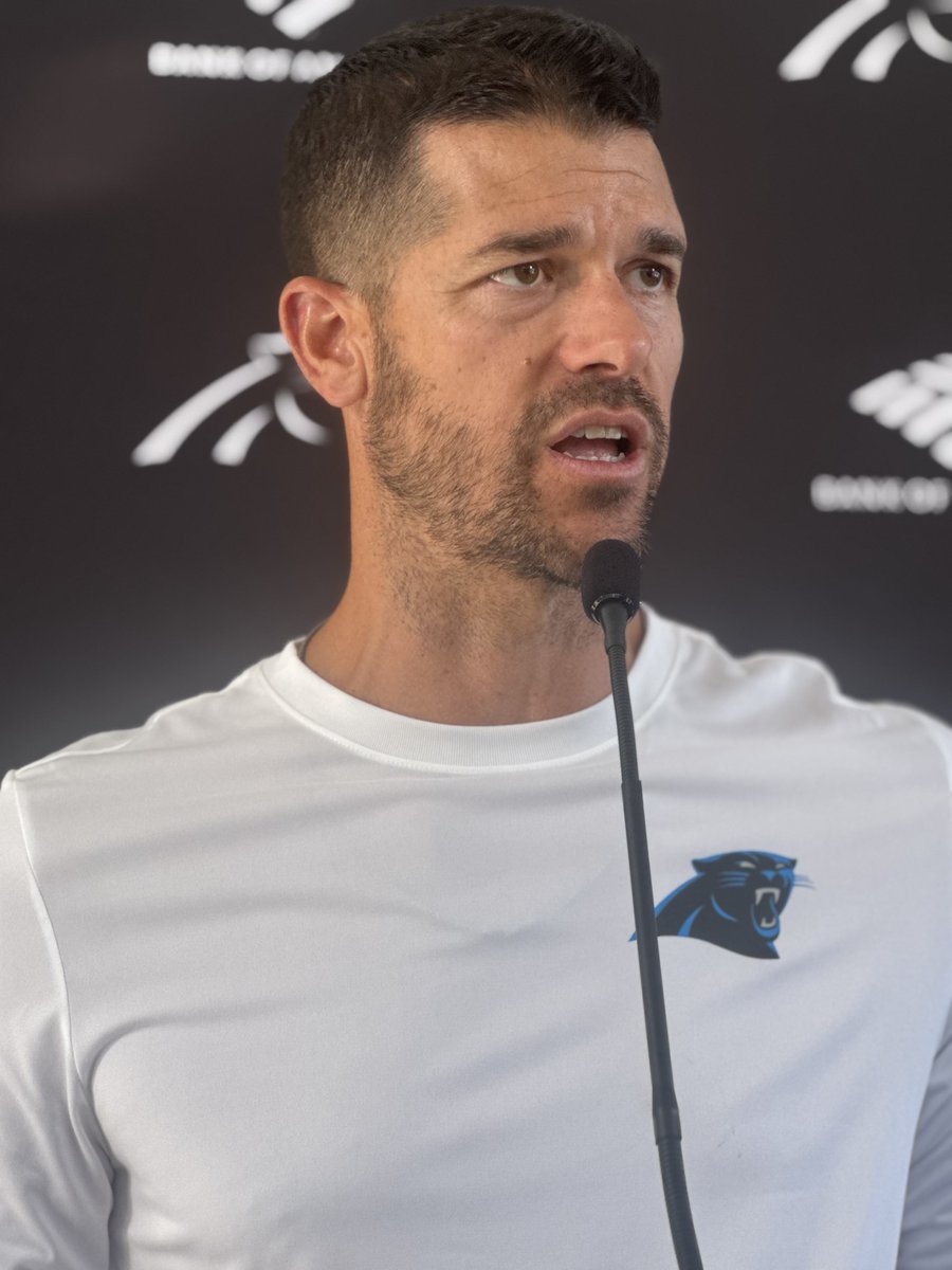 Sheena_Marie3's tweet image. #Panthers HC says he liked the rush of rookie Princely Umanmielen, who got a hand on Bryce Young’s arm to strip the ball to bring the first training camp practice to an end. However, he says it’s important to understand the need to keep teammate safety a priority.
