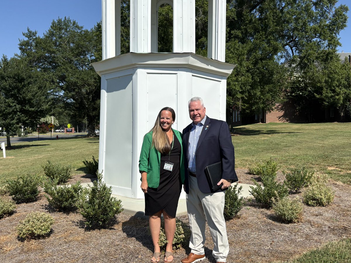 CampbellforNC's tweet image. Great meeting with Superintendent @S_Newell4 of @KCS_NC today. We discussed the importance of raising new and experienced teacher pay, the need for proper metrics measuring progress and proficiency, and how workforce development begins way earlier than college. #ncpol