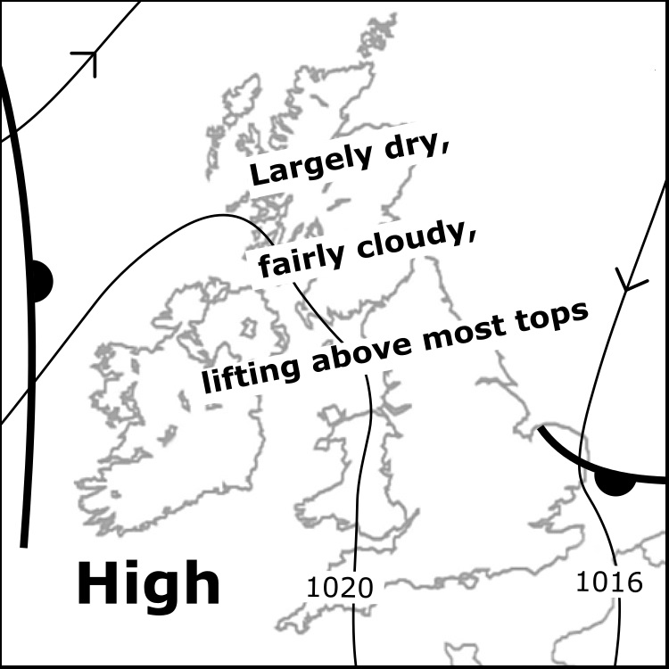 the_MWIS's tweet image. Thu 24/7: A ridge of high pressure brings a largely dry day. Areas of cloud across the hills in the morning with local pockets of drizzle, lifting toward then above many higher slopes, sunshine breaking through at times, best in west afternoon. Light winds.