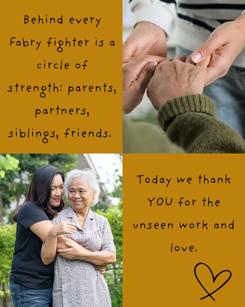 To all our caregivers..your love, strength, and quiet sacrifices make the impossible feel possible.

Tag a cherished caregiver or share a photo to honor someone who’s made the journey a little lighter.
#FabryDisease #StrongerTogether #RareButNotAlone #Caregivers
