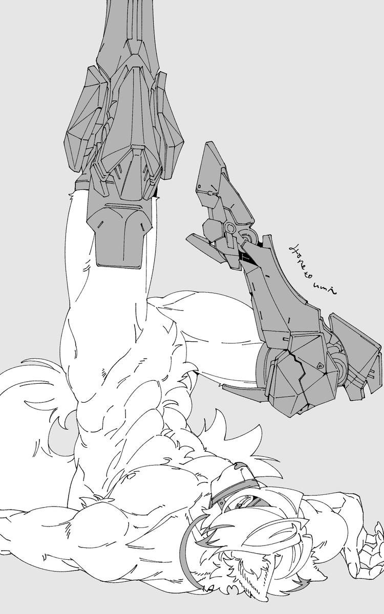 hone_to_umi's tweet image. 体の練習絵