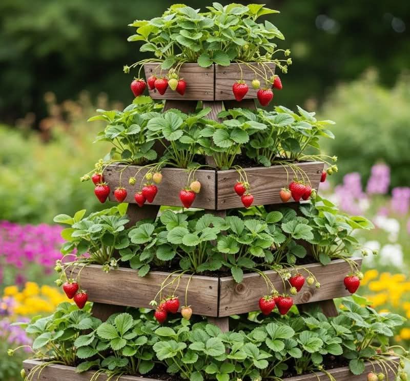 RightCohen's tweet image. Wow!
This food tower looks beautiful with strawberries.
This photo defines agriculture well - Art and Science.
In densely populated regions, where farmland is scarce, creativity and innovation are essential for successful agriculture.
Like & Repost.
Follow me
#LetsFarmTogether
