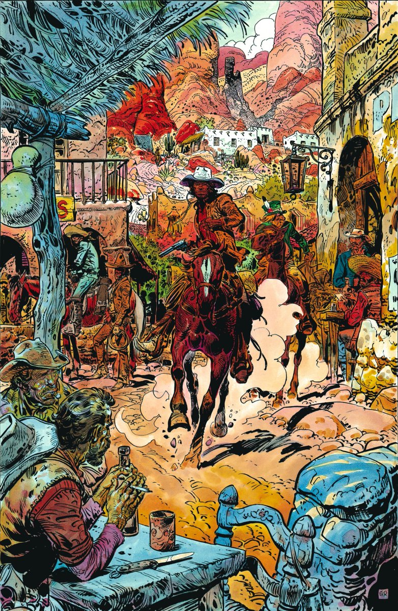 vintagestuff4's tweet image. Illustration of Blueberry by Jean Giraud (Moebius)
1974