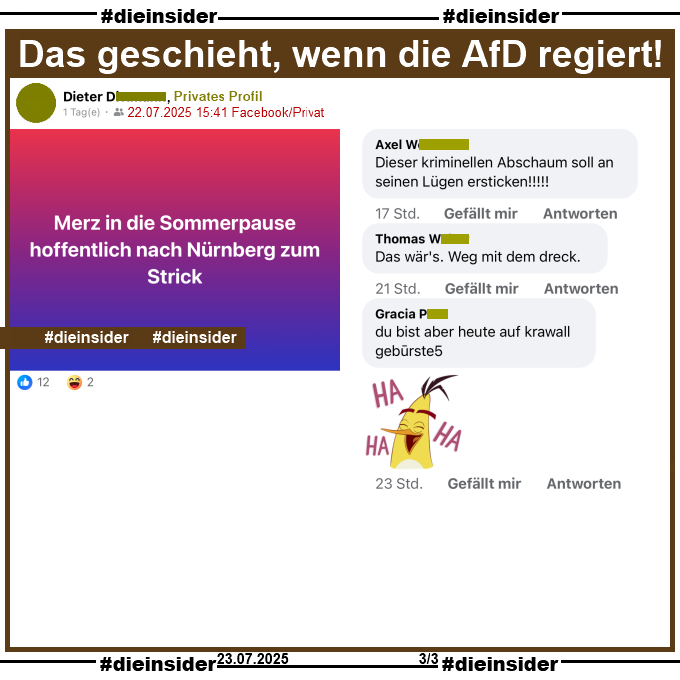 Die_Insider's tweet image. Lars Pohl, Bürgermeisterkandidat der #AfD in Markt #Reisbach, sieht #Bundeskanzler Friedrich #Merz und seine CDU vorm Tribunal "Nürnberg 2.0"!
#LautGegenNazis #NiemalsAfD #AfDVerbot
#DingolfingLandau @pnp #MarktReisbach
#GemeinsamGegenHass #DieInsider