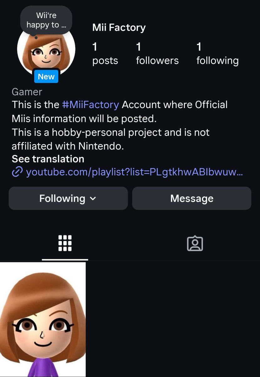 #MiiNews flash! The #MiiFactory has now an Instagram account!