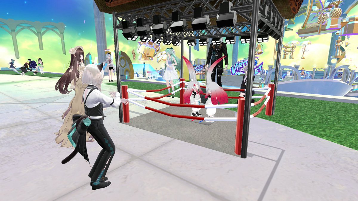 VRC_eveoshi's tweet image. #イベ推し交流会 × #Vket初心者案内ツアー にご参加いただきありがとうございました。
特別開催で普段とは違う形式で開催させていただきました。
今回のイベント紹介を機にさまざまなイベントに参加していただけたらと思います。

今週金曜日も開催いたしますので、ぜひご参加お待ちしてます。

#Vket