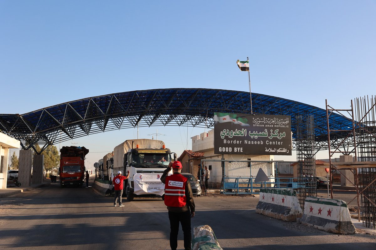 QNA_French's tweet image. Une nouvelle caravane d’aide qatarie entre dans le sud de la #Syrie pour soutenir les boulangeries locales
#Qatar #QNA
ow.ly/p6Us50Wu5oV
