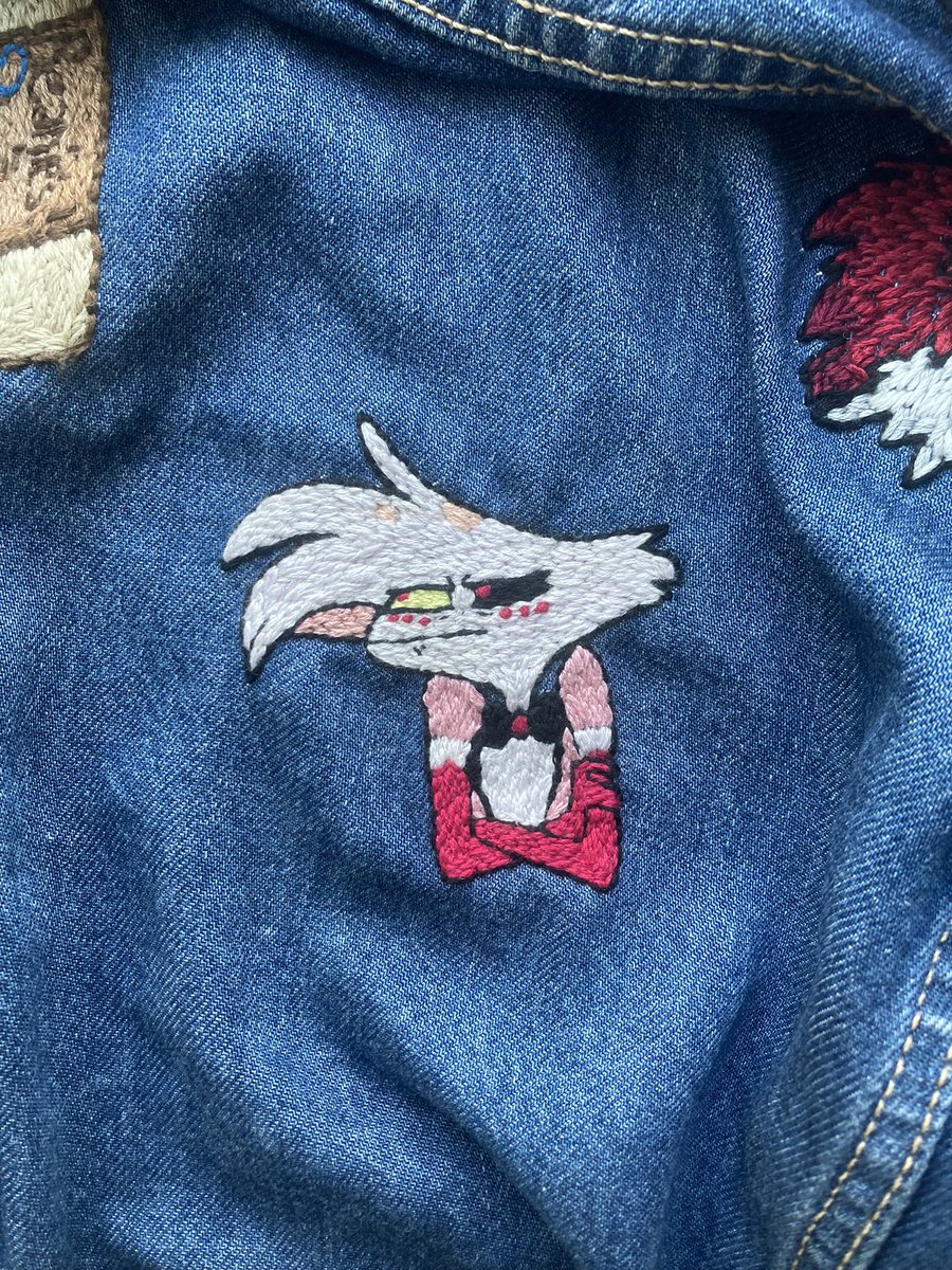 SomeAndrea (@some_andrea) on Twitter photo <a href="/Rozarinne/">𝐑𝐨𝐳𝐚𝐫𝐢𝐧𝐧𝐞 ♡ ᴄᴏᴍᴍꜱ ᴏᴘᴇɴ</a> I did an embroidery work of Angel, I was so meticulous and redid a lot of work to get it perfect. Only when I finished and proudly look at it, I realize... I did his outline in black. Viv specifically stated there's a reason his outline is bourdeaux. I still love it, but... fuck <a href="/Rozarinne/">𝐑𝐨𝐳𝐚𝐫𝐢𝐧𝐧𝐞 ♡ ᴄᴏᴍᴍꜱ ᴏᴘᴇɴ</a> I did an embroidery work of Angel, I was so meticulous and redid a lot of work to get it perfect. Only when I finished and proudly look at it, I realize... I did his outline in black. Viv specifically stated there's a reason his outline is bourdeaux. I still love it, but... fuck