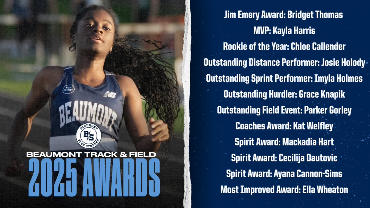 BeaumontBlueStreaks (@bluestreaksad) on Twitter photo Our track and field program (<a href="/BeaumontTrackXC/">Blue Streaks Track and XC</a>) held its season-end banquet and Senior Send-Off on Wednesday night.
Congratulations to all the members of our program! Our track and field program (<a href="/BeaumontTrackXC/">Blue Streaks Track and XC</a>) held its season-end banquet and Senior Send-Off on Wednesday night.
Congratulations to all the members of our program!