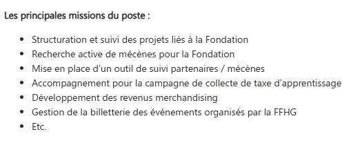 resistance3349's tweet image. La Fédération Française de Hockey sur Glace recute "un (une) chargé (e) de développement en alternance".
"Principales" missions : structurer, rechercher, mettre en place, accompagner développer, gérer...
Rappel : l'alternance est un système de FORMATION !!
Monde malsain !!