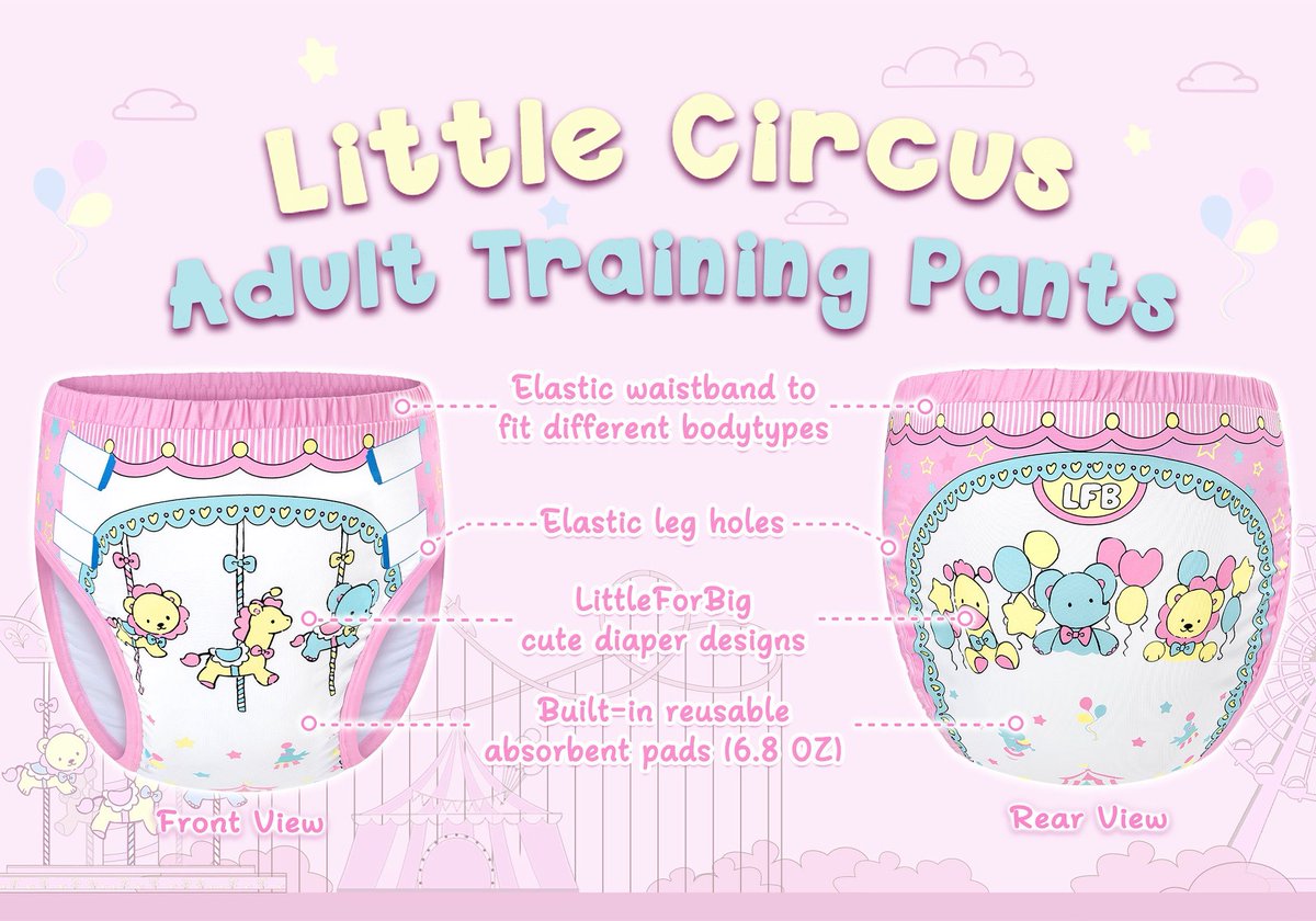 💝Littleforbig Little Circus Adult Training Pants💝 released on LittleForBig.com &amp; Amazon 💝 Search “Littleforbig Little Circus Adult Training Pants” to find💕

#littleforbig #abdlcommunity #abdlgirls #abdlprincess #abdlbaby #abdlclothing  #adultpacifier #adultpaci
