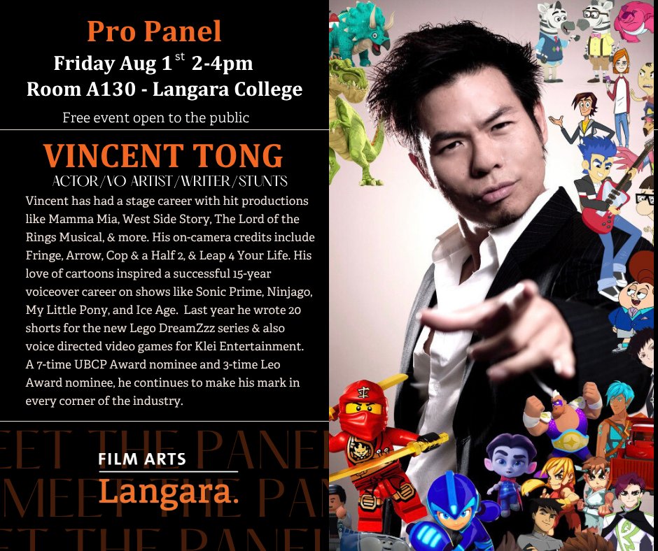 Six powerhouse individuals from different areas of the industry will be joining us.  You can RSVP if you like on our event page facebook.com/share/19Af4ZiX…

#expertpanel #events #LangaraFilmArts #films

Meet our Panel: Vincent Tong