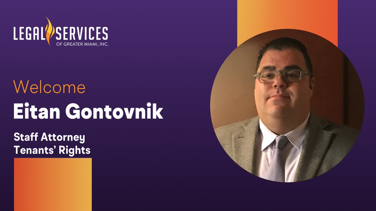 _LSGMI_'s tweet image. Legal Services is excited to welcome back Eitan Gontovnik, now serving as our new Tenants’ Rights Staff Attorney!
Eitan grew up in Detroit, Michigan. He earned his undergraduate degree from Michigan State University before heading to Miami to attend law school at the University…