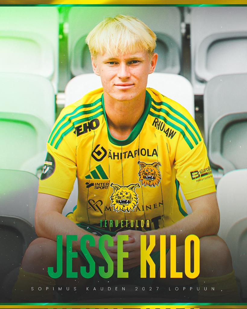 Veikkausliiga_F's tweet photo. Ilves se renforce au milieu de terrain avec la signature de Jesse Kilo ! 🆕

Le jeune milieu de 21 ans était jusque-là sous contrat avec Hambourg, où il évoluait avec les catégories jeunes depuis 2020 ! 🔙

Hâte de le voir en action ! 👀

https://t.co/CAPgFe4fpF https://t.co/hM3PDFJZ63