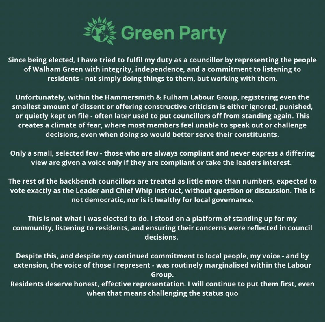 CameraTraffic's tweet image. Following @Trey_CS defection to @wcl_greenparty it will be interesting to read @FlorianCheVerdi response to this letter. Will he acknowledge that the WBR parklets are dangerous and stupid or will he keep to the dictates of @StephenCowan