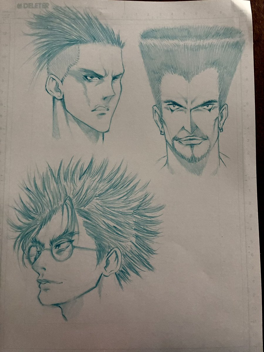 DesignatedSally's tweet image. Some men with some really intense hair
#sketch #doodle
