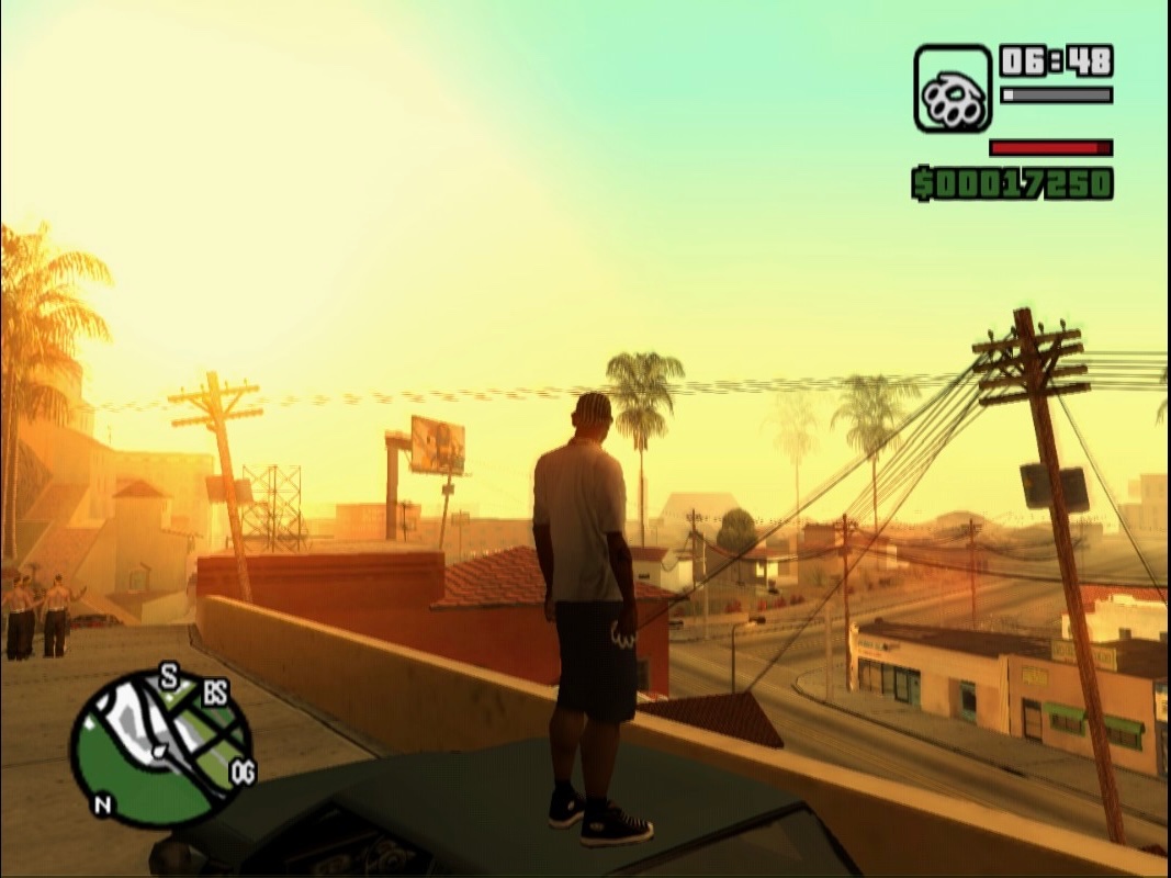 Arvydas_B's tweet image. Hellraiser on the radio, orange smog on the horizon
Emulating the PS2 version of San Andreas is very interesting - a lot of small differences from the PC port I grew up with. The vibes are undeniably immaculate though, I love how the world is bathed in color.