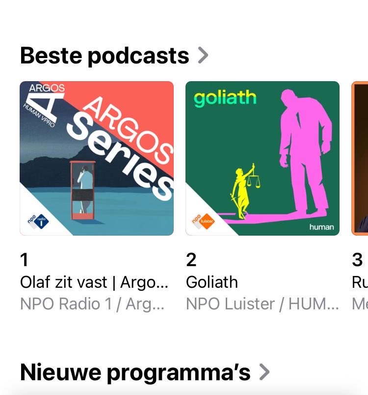 Dit is zooo fijn! Naast zo veel andere goede podcasts nu even op 1 in de Applepodcast-app
Samen met ⁦<a href="/EricArends/">Eric Arends</a>⁩ aan gewerkt: Olaf zit vast.
Vertel het door, want hoe meer mensen luisteren des te beter!
Wie weet komt er weer beweging in de zaak.
#truecrime