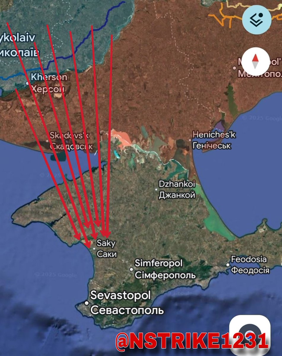 ‼️🇺🇦✈️ BIG | At this moment, Ukrainian forces are attacking Russian military facilities in the occupied Crimean regions of Saky, Yevpatoria, and Novofedorivka with kamikaze drones.

 Explosions can be heard, and Russian air defense systems are actively operating.