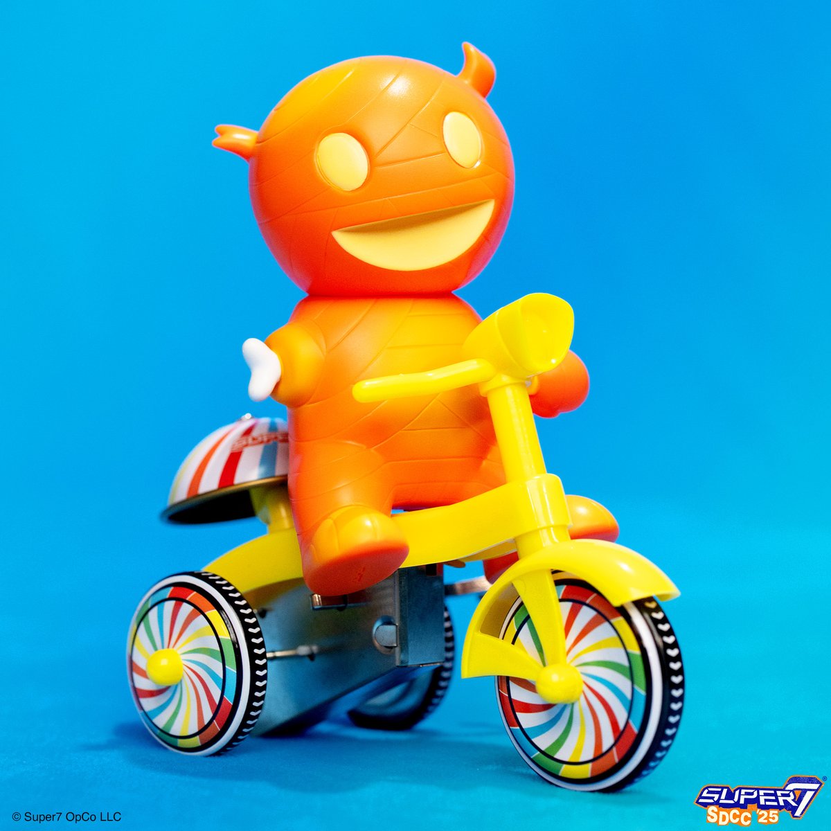 super7store's tweet image. The Super Cycle Mummy Boy is rolling out of the office - “Tomb it may concern: I’ll wrap up work later!” Coming Soon! #Super7 #SDCC