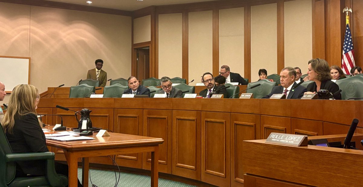 <a href="/PUCTX/">Public Utility Commission of Texas</a> Exec. Dir. Connie Corona testifying before the Texas Senate and House Select Committees on Disaster Preparedness and Flooding. #TxLege #TexasEnergy