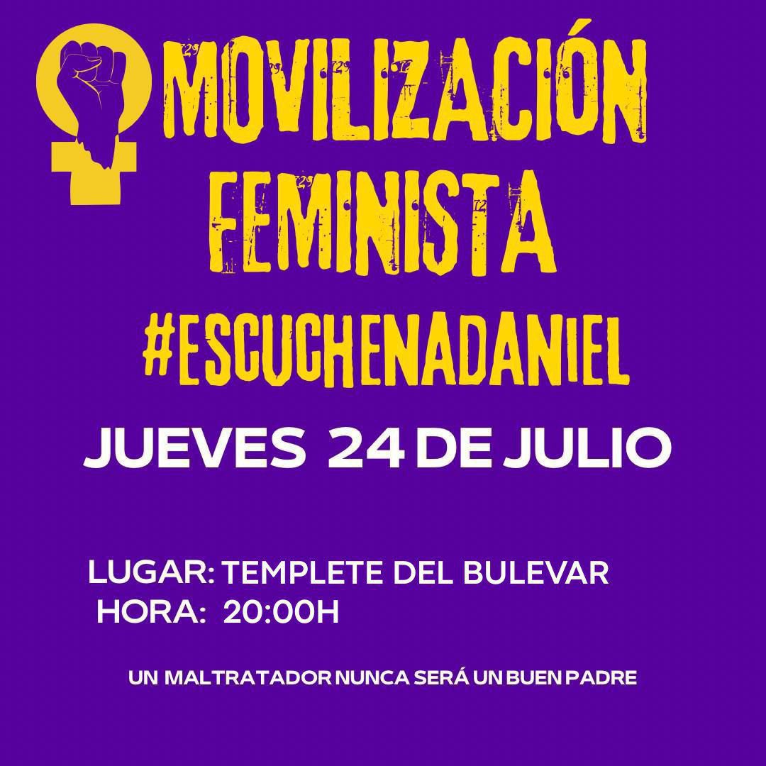 📢 Mañana jueves, 24 de julio, salimos a las calles por Daniel.
✊ ¡Un maltratador nunca será un buen padre!
💜 #EscuchenADaniel
📍Templete del Bulevar
🕗 20:00h
#Feminismo #JusticiaYa #Córdoba 💪🔥