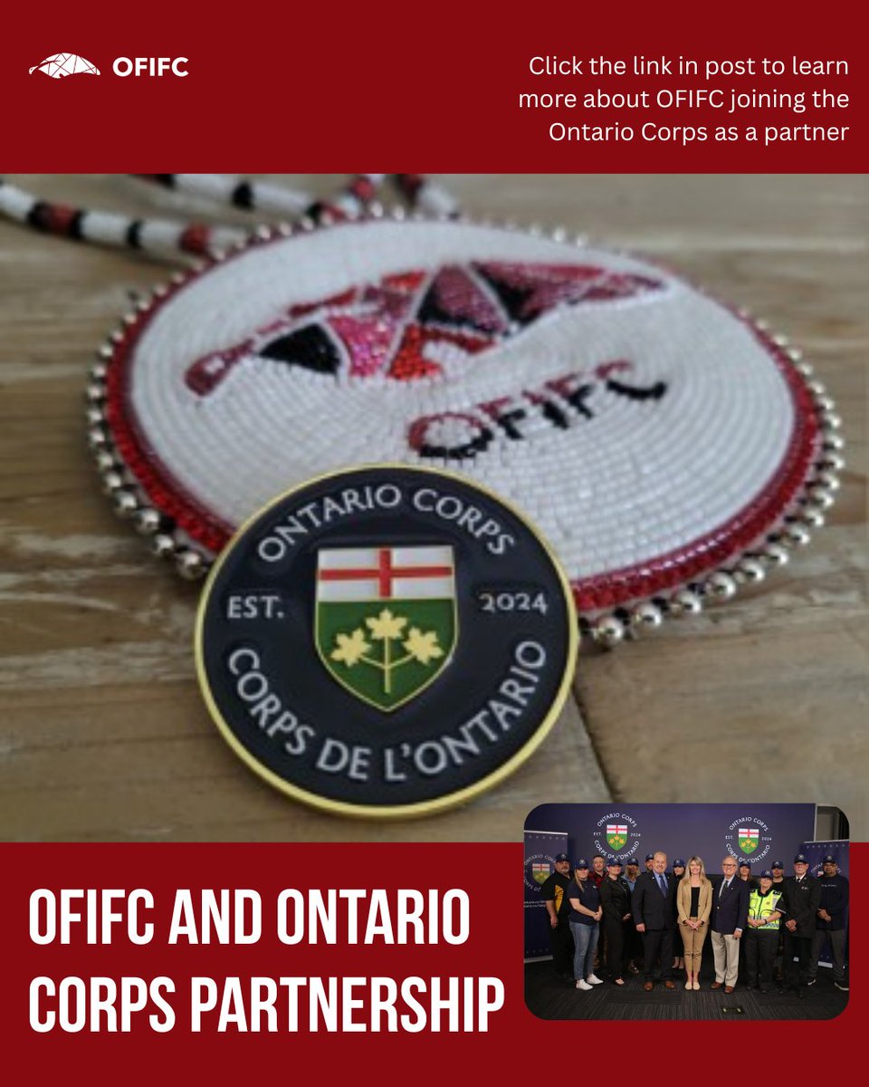 OFIFC joins Ontario Corps as a key partner 🚨

This new partnership boosts emergency readiness at all 31 Friendship Centres, developing local tools, closing infrastructure gaps, and strengthening coordination with provincial agencies and communities.

🔗 ofifc.org/friendship-cen…
