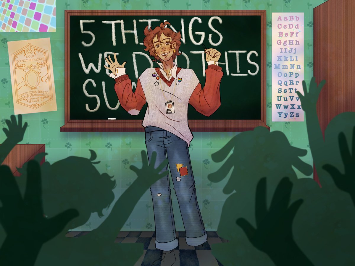 lescvltt's tweet image. Bart Allen as a kindergarten teacher via @dcforgaza for @arcaneprism !