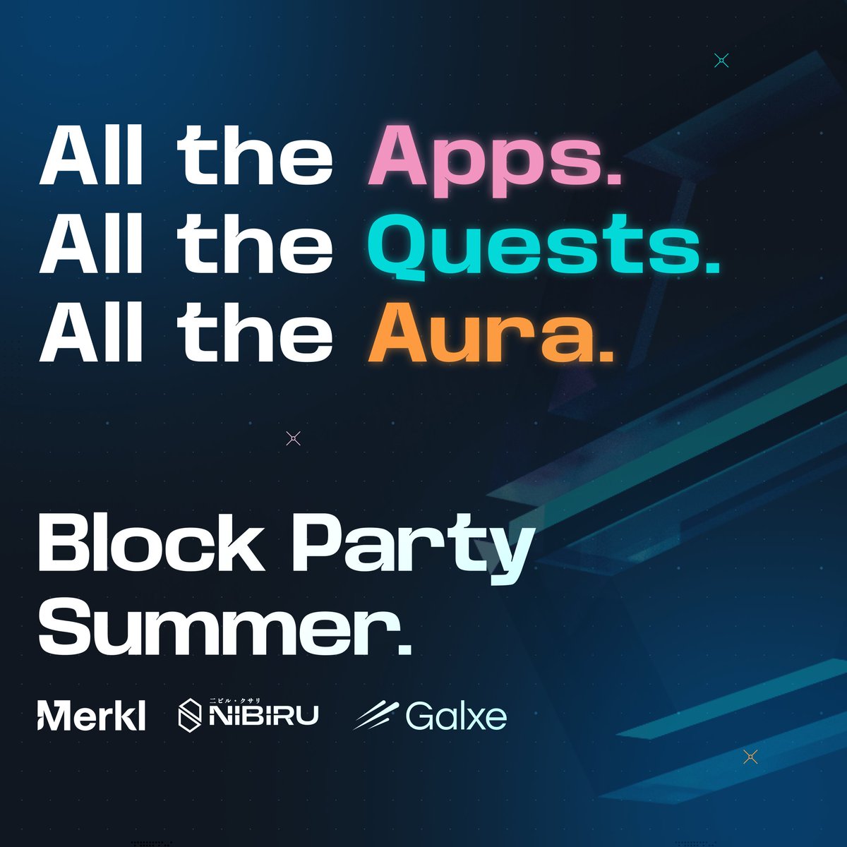 Nibiru Chain ๐ฉต๐ธ (@nibiruchain) on Twitter photo Block Party is <a href="/NibiruChain/">Nibiru Chain ๐ฉต๐ธ</a>โs biggest campaign yet! You wonโt want to miss out on Aura farming through the tasks available on Merkl and Galxe ๐งต
๐ฉตย Merkl Tasks: app.merkl.xyz/chains/nibiru?โฆ
๐ฉตย Galxe Tasks: app.galxe.com/quest/nibiruchโฆ
๐กย Video Tutorials: youtube.com/playlist?list=โฆ
๐ธย Your Block Party is <a href="/NibiruChain/">Nibiru Chain ๐ฉต๐ธ</a>โs biggest campaign yet! You wonโt want to miss out on Aura farming through the tasks available on Merkl and Galxe ๐งต
๐ฉตย Merkl Tasks: app.merkl.xyz/chains/nibiru?โฆ
๐ฉตย Galxe Tasks: app.galxe.com/quest/nibiruchโฆ
๐กย Video Tutorials: youtube.com/playlist?list=โฆ
๐ธย Your