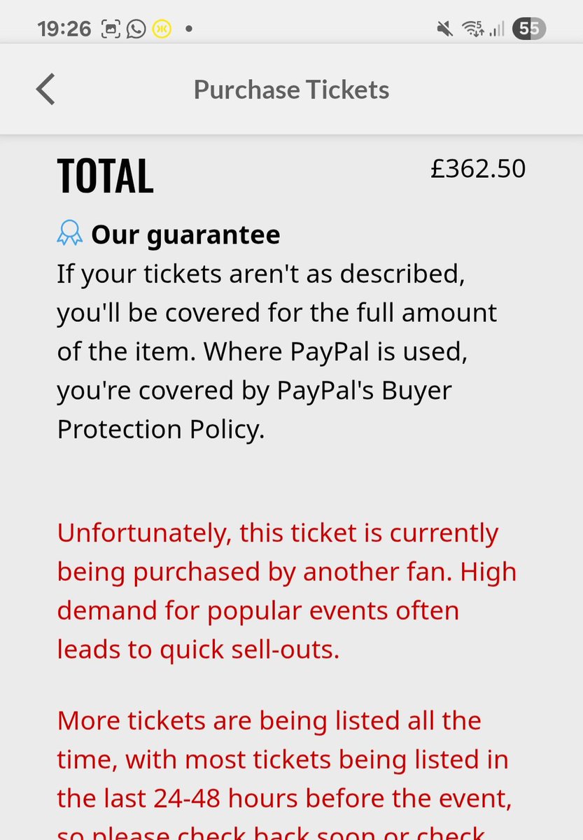 JGsLongThrow's tweet image. Is anyone else having a nightmare buying #Oasis25 tickets on @Twickets? 

Every single one available comes up with this message.