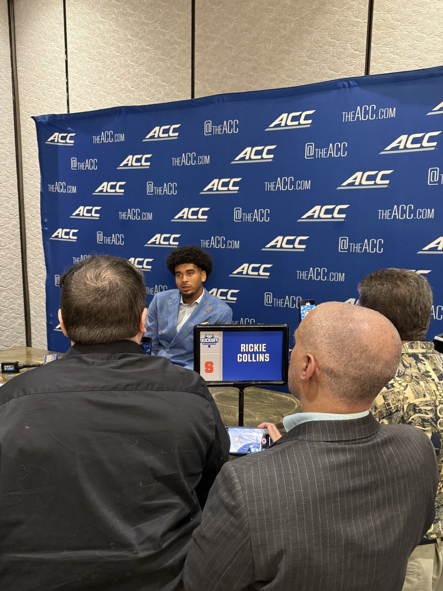 AflacKickoff's tweet image. . @CuseFootball in the hot seat at ACC Media Days 🍊🎯

#AflacKickoff