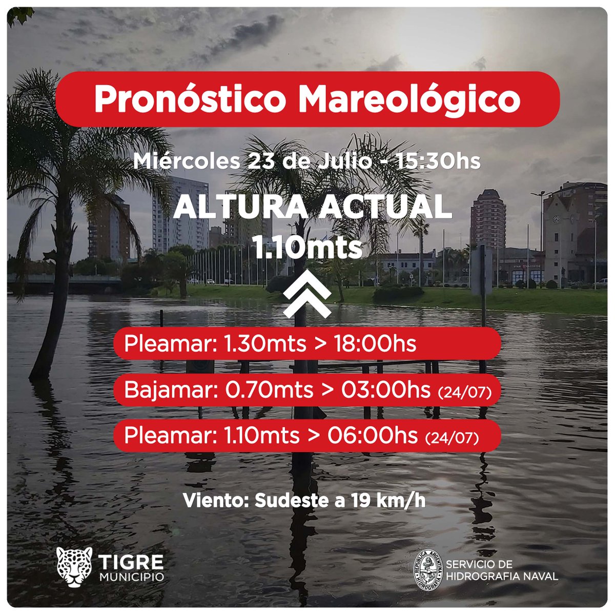AlertaTigre (@alertatigre) on Twitter photo Servicio de Hidrografía Naval informa: Pronóstico Mareológico en <a href="/MunicipioTigre/">Municipio de Tigre</a>
Dudas, consulta, emergencias?
☎️ 103
☎️ 5288-3411
#DCTigre #COT Servicio de Hidrografía Naval informa: Pronóstico Mareológico en <a href="/MunicipioTigre/">Municipio de Tigre</a>
Dudas, consulta, emergencias?
☎️ 103
☎️ 5288-3411
#DCTigre #COT